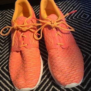Nike orange gym shoes